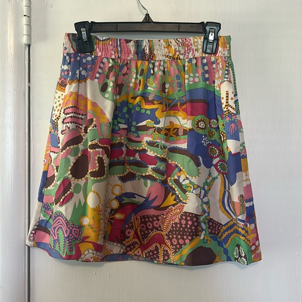 SEE by Chloe mini skirt. Multi-color, size 0